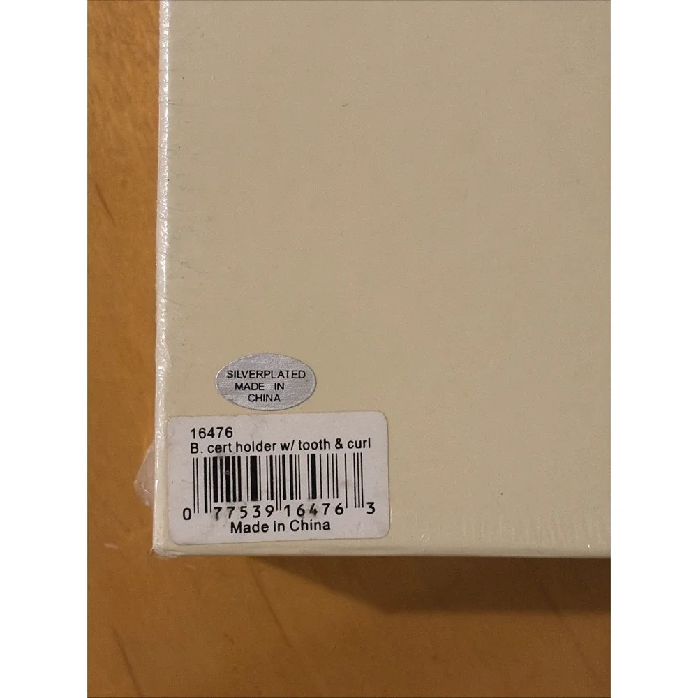 Baby Silver Plated Birth Certificate Tooth Hair Box New In Box